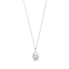 Thumbnail Image 1 of Diamond Accent Miracle Cluster Twist Teardrop Pendant in Sterling Silver