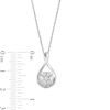 Thumbnail Image 3 of Diamond Accent Miracle Cluster Twist Teardrop Pendant in Sterling Silver