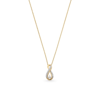 1/5 CT. T.W. Diamond Infinity Pendant in 10K Gold | Zales Outlet