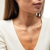 Thumbnail Image 2 of Diamond Accent Three Stone Infinity Twist Pendant in Sterling Silver