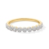 Thumbnail Image 1 of 1/5 CT. T.W. Multi-Diamond Eleven Stone Stackable Anniversary Band in 10K Gold