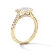 Thumbnail Image 5 of 2-1/4 CT. T.W. Emerald-Cut Certified Lab-Grown Diamond Sideways Bezel-Set Engagement Ring in 14K Gold (F/VS2)