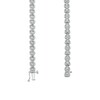 Thumbnail Image 3 of 1/4 CT. T.W. Diamond Sideways Heart Link Bracelet in Sterling Silver
