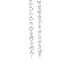 Thumbnail Image 2 of Diamond Accent Alternating Heart Link Bracelet in Sterling Silver