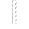 Thumbnail Image 2 of 1/20 CT. T.W. Diamond Flame Link Bracelet in Sterling Silver