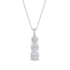 Thumbnail Image 1 of 1/2 CT. T.W. Multi-Diamond Graduated Three Stone Pendant in 10K White Gold