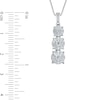 Thumbnail Image 3 of 1/2 CT. T.W. Multi-Diamond Graduated Three Stone Pendant in 10K White Gold