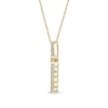 Thumbnail Image 2 of 1/4 CT. T.W. Diamond Cross Pendant in 10K Gold