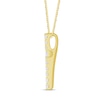 Thumbnail Image 2 of 1/6 CT. T.W. Diamond Flared Cross Pendant in 10K Gold