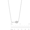 Thumbnail Image 2 of Zales x Prince 1/6 CT. T.W. Diamond Tennis Racquet Sideways Necklace in Sterling Silver
