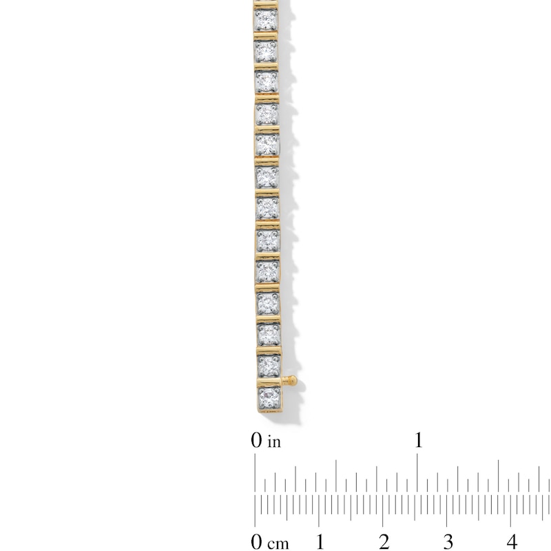 Main Image 3 of 5 CT. T.W. Certified Lab-Grown Diamond Tennis Bracelet in 10K Gold (F/SI2) - 8.5”