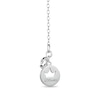 Thumbnail Image 2 of Enchanted Disney Belle Certified Lab-Grown Diamond Rose Vine Pendant in Sterling Silver and 14K Rose Gold Plate - 19”