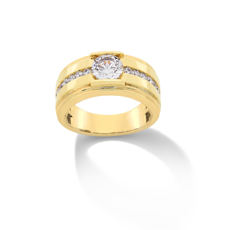 Main Image 1 of 2 CT. T.W. Certified Lab-Grown Diamond Channel-Set Ring in 10K Gold (F/SI2)