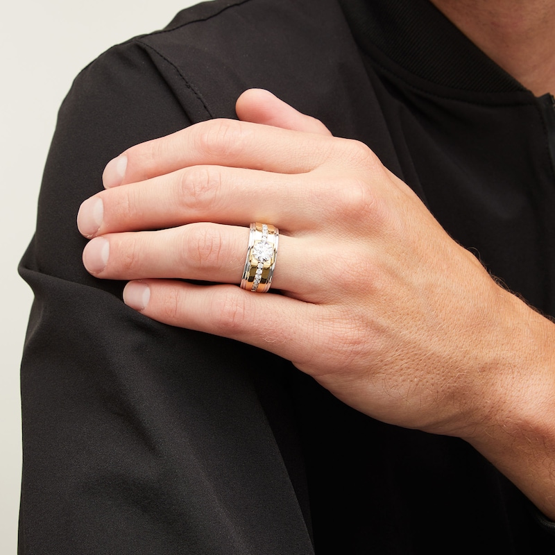 Main Image 2 of 2 CT. T.W. Certified Lab-Grown Diamond Channel-Set Ring in 10K Gold (F/SI2)