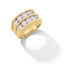 Thumbnail Image 3 of 4-1/5 CT. T.W. Certified Lab-Grown Diamond Double Row Ring in 10K Gold (F/SI2)