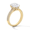 Thumbnail Image 5 of 3-1/2 CT. T.W. Oval Certified Lab-Grown Diamond Double Row Engagement Ring in 14K Gold (F/SI2)