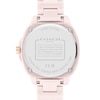 Thumbnail Image 3 of Ladies' Coach Kitt Crystal Accent Pink Ceramic Watch with Pink Dial (Model: 14504408)