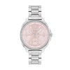 Thumbnail Image 1 of Ladies' Coach Kitt Crystal Accent Chronograph Watch with Pink Dial (Model: 14504392)