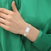 Thumbnail Image 4 of Ladies' Coach Cadie Two-Tone IP Watch with Rectangular White Dial (Model: 14504172)
