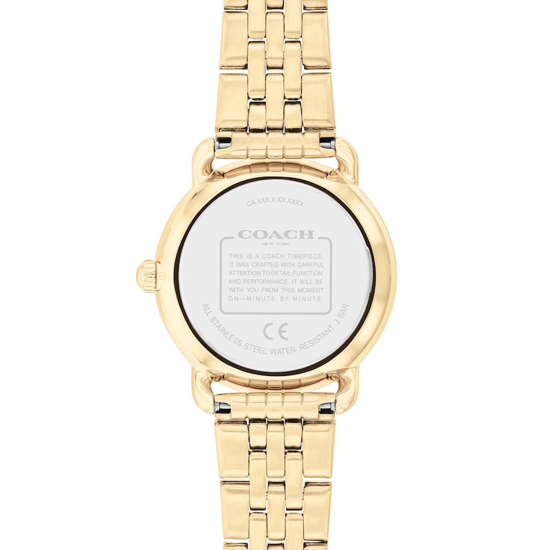 Main Image 3 of Ladies' Coach Elliot Gold-Tone IP Watch with Red Dial (Model: 14504445)