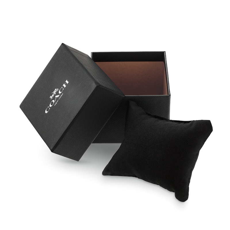 Main Image 5 of Ladies' Coach Elliot Gold-Tone IP Watch with Red Dial (Model: 14504445)