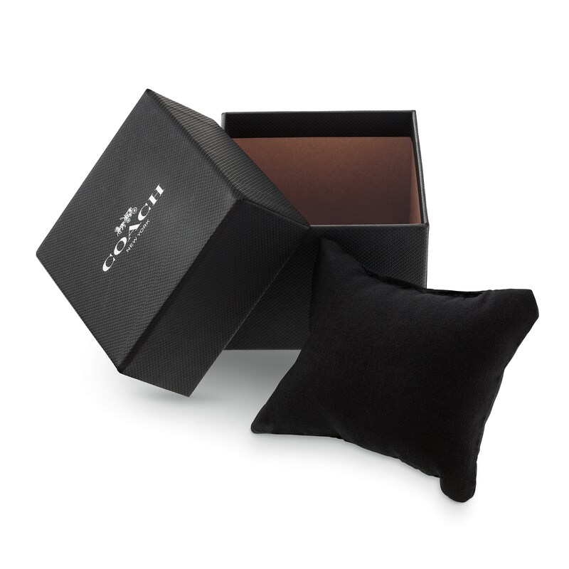 Main Image 5 of Ladies' Coach Kitt Crystal Accent Two-Tone IP Chronograph Watch with Green Dial (Model: 14504394)