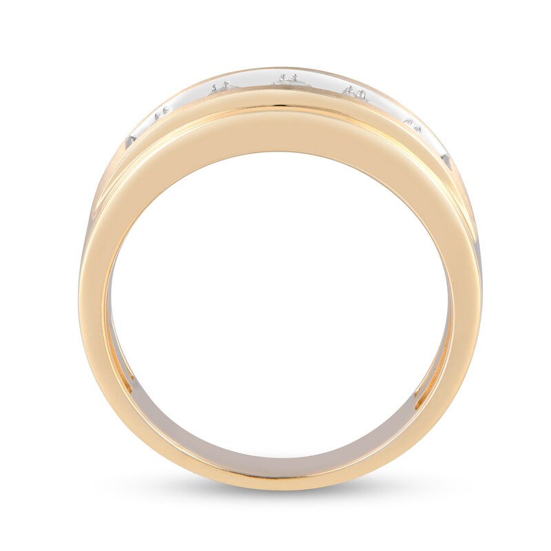 Main Image 3 of 3/4 CT. T.W. Certified Lab-Grown Diamond Five Stone Anniversary Band in 10K Gold (F/VS2)