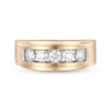 Thumbnail Image 4 of 3/4 CT. T.W. Certified Lab-Grown Diamond Five Stone Anniversary Band in 10K Gold (F/VS2)