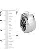 Thumbnail Image 3 of 19.0mm Oval Hoop Earrings in Hollow Sterling Silver