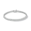 Thumbnail Image 1 of 3 CT. T.W. Certified Lab-Grown Diamond Miracle Tennis Bracelet in Sterling Silver (F/SI2) - 7.25"