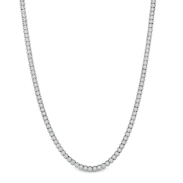 4 CT. T.W. Certified Lab-Grown Diamond Miracle Tennis Necklace in Sterling Silver (F/SI2) - 17"
