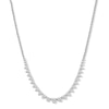 Thumbnail Image 1 of 5 CT. T.W. Certified Lab-Grown Diamond Graduated Riviera Necklace in 10K White Gold (I/SI2)