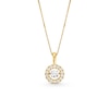 Thumbnail Image 1 of 1 CT. T.W. Certified Lab-Grown Diamond Circle Frame Pendant in 10K Gold (I/SI2)