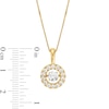 Thumbnail Image 2 of 1 CT. T.W. Certified Lab-Grown Diamond Circle Frame Pendant in 10K Gold (I/SI2)