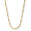 Thumbnail Image 1 of 5.5mm Diamond-Cut Franco Chain Necklace in Semi-Solid 10K Gold - 22”