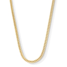 5.5mm Diamond-Cut Franco Chain Necklace in Semi-Solid 10K Gold - 22”