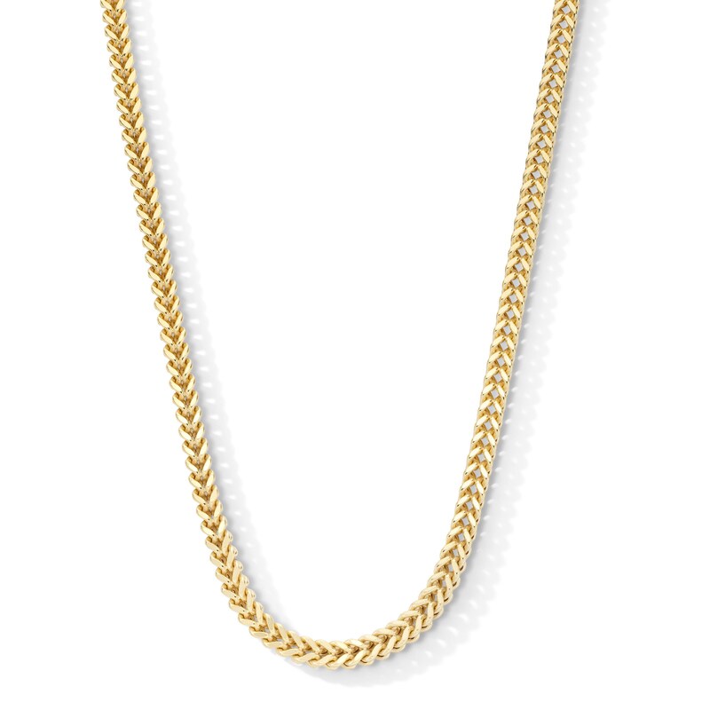 Main Image 1 of 5.5mm Diamond-Cut Franco Chain Necklace in Semi-Solid 10K Gold - 22”