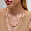 Thumbnail Image 2 of 5.5mm Diamond-Cut Franco Chain Necklace in Semi-Solid 10K Gold - 22”