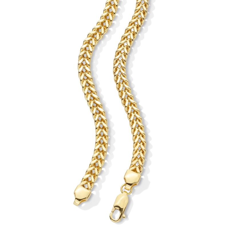 Main Image 3 of 5.5mm Diamond-Cut Franco Chain Necklace in Semi-Solid 10K Gold - 22”