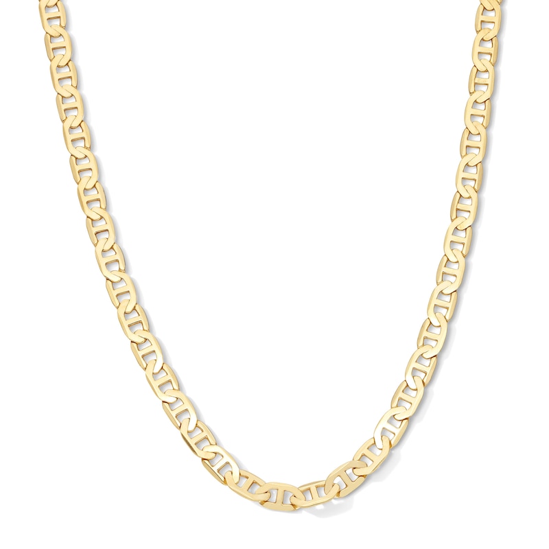 Main Image 1 of 7.6mm Mariner Chain Necklace in Solid 10K Gold - 22”