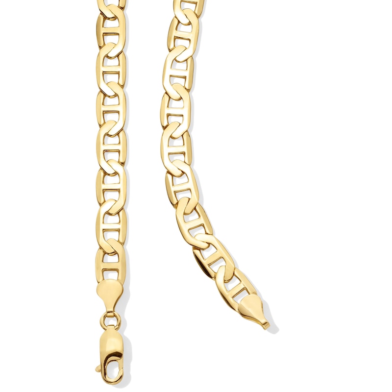 Main Image 3 of 7.6mm Mariner Chain Necklace in Solid 10K Gold - 22”