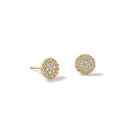 1/4 CT. T.W. Multi-Diamond Frame Stud Earrings in 10K Gold