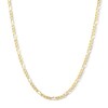 Thumbnail Image 1 of 4.0mm Concave Figaro Chain Necklace in Solid 10K Gold - 24”