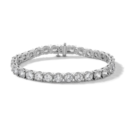 12 CT. T.W. Certified Lab-Grown Diamond Tennis Bracelet in 10K White Gold (I/SI2)