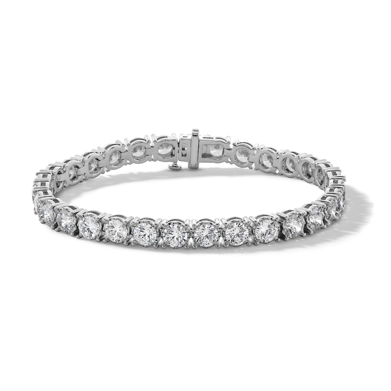 Main Image 1 of 12 CT. T.W. Certified Lab-Grown Diamond Tennis Bracelet in 10K White Gold (I/SI2)