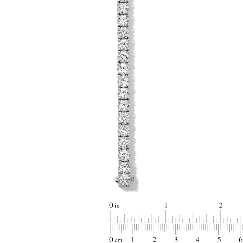 Main Image 3 of 12 CT. T.W. Certified Lab-Grown Diamond Tennis Bracelet in 10K White Gold (I/SI2)