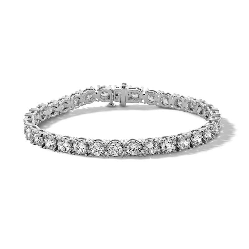 Main Image 1 of 10 CT. T.W. Certified Lab-Grown Diamond Tennis Bracelet in 10K White Gold (I/SI2)