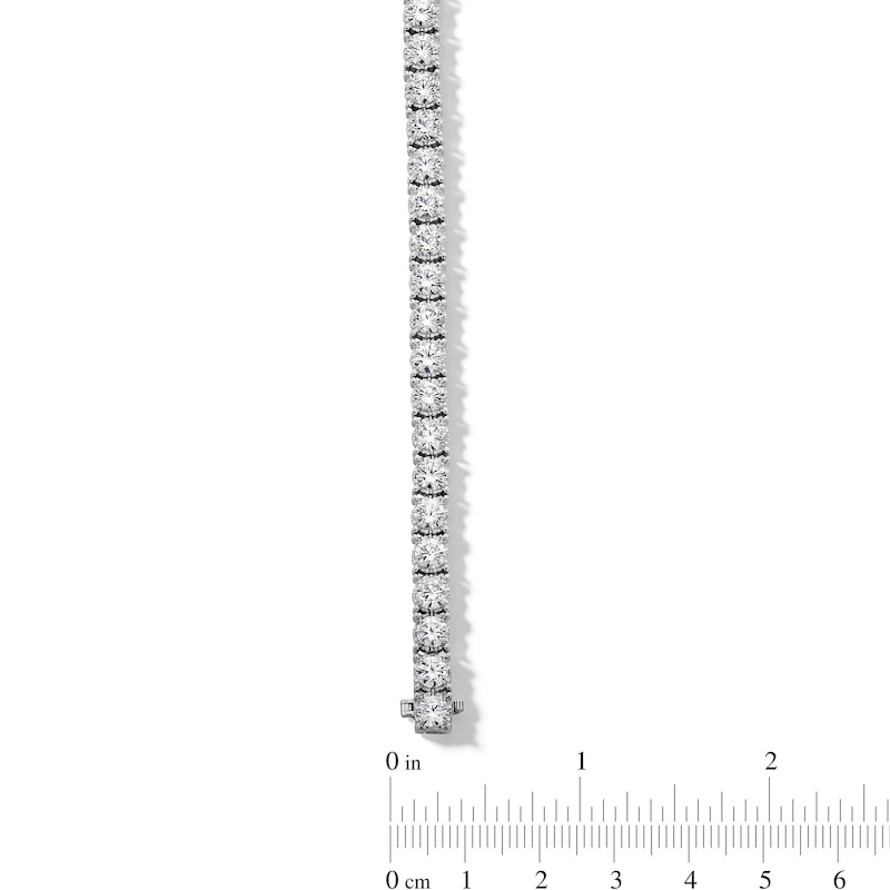 Main Image 3 of 10 CT. T.W. Certified Lab-Grown Diamond Tennis Bracelet in 10K White Gold (I/SI2)