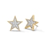 Thumbnail Image 1 of 1/5 CT. T.W. Certified Lab-Grown Diamond Star Stud Earrings in 10K Gold (F/SI2)