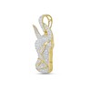 Thumbnail Image 3 of 1 CT. T.W. Diamond Bull Head Necklace Charm in 10K Gold